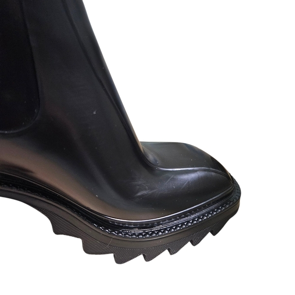 Chloé Betty Black Rubber Rain Boots – Size 41 - Picture 9 of 13